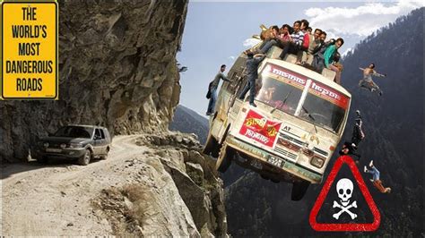 15 Most Dangerous Roads In The World To Drive Around Youtube