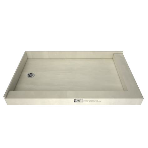 Tile Redi 30 In X 48 In Double Threshold Shower Base With Left Drain