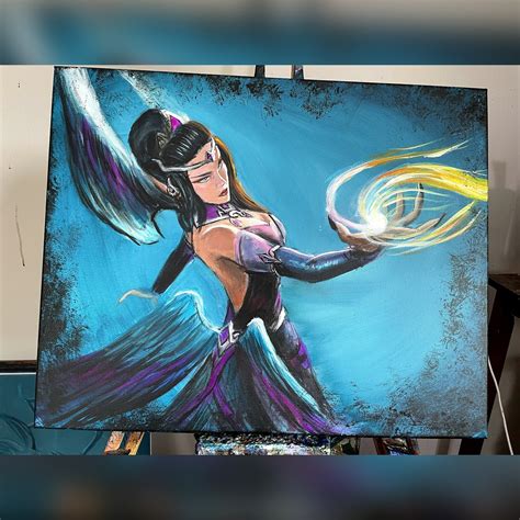 Majestic Empress Morgana League Of Legends Acrylic Painting Etsy