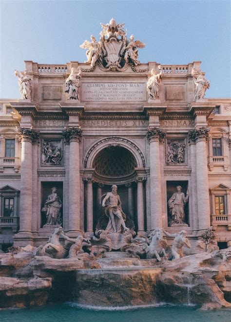 All Things Europe Travel Aesthetic Trevi Fountain Rome