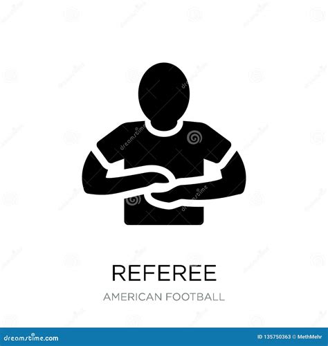 Referee Icon In Trendy Design Style Referee Icon Isolated On White