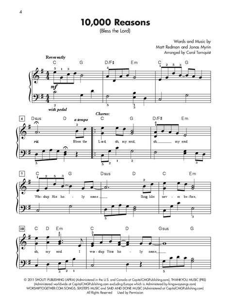 Piano Sheet Worship Music