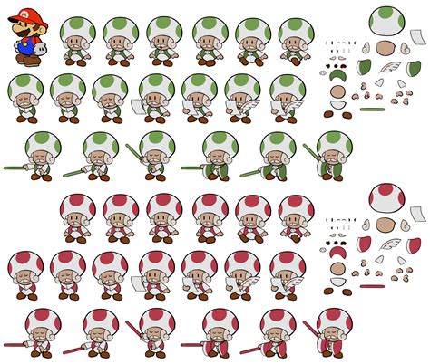 The Spriters Resource Full Sheet View Paper Mario Customs Master