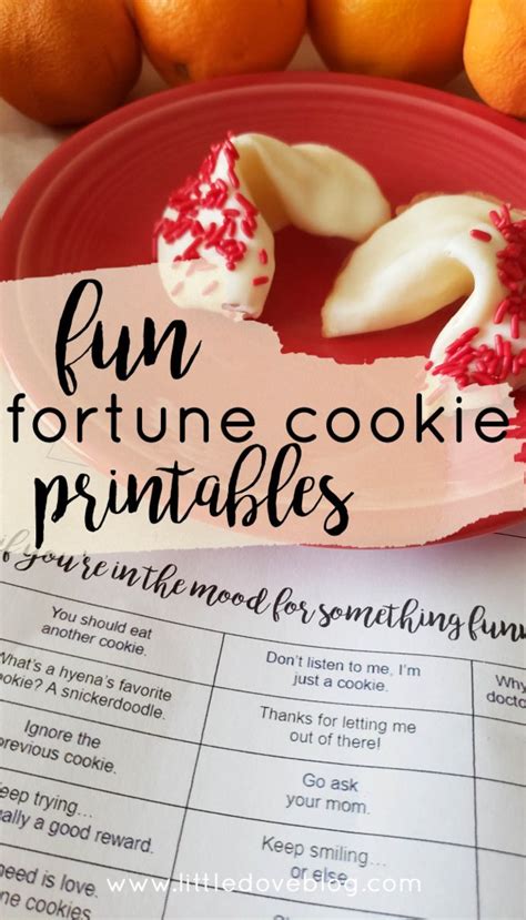 Fortune Cookie Printables To Celebrate Lunar New Year Little Dove Blog