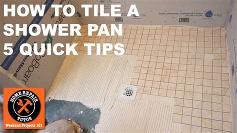 How To Tile A Shower Pan Quick Tips YouTube