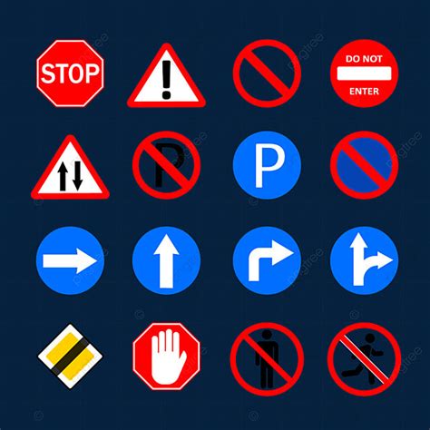 Traffic Sign Vector Hd Png Images Traffic Signs Printable Printable