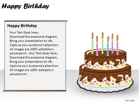 Happy Birthday Powerpoint Presentation Slides Graphics Presentation