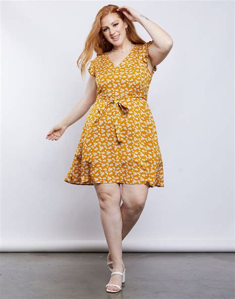 Plus Size Blooming Sundress Curvy Casual Dress Summer Trends 2020ave