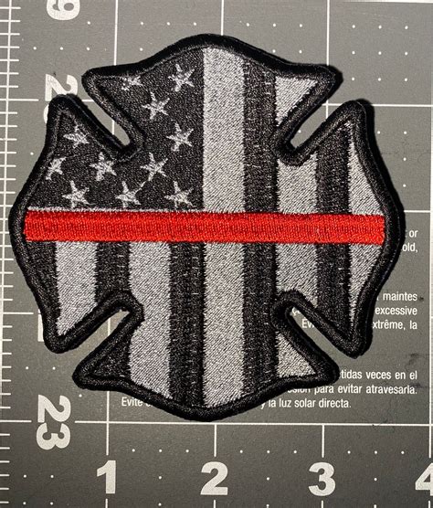 Maltese Cross Sottomette Us Flag Patch Fire Fighter Patch Etsy