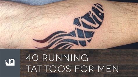 The artist can fill the font with red and black colors to create a good amount of contrast and to make the tattoo stand out. 40 Running Tattoos For Men - YouTube