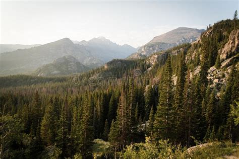 Landscape Image Of Mountains In Rocky Mountain National Park Colorado