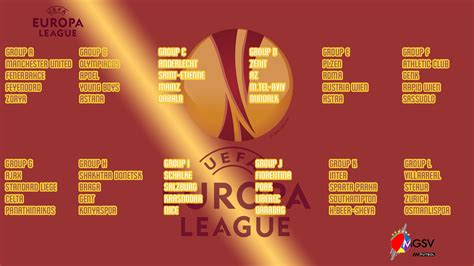 Get all the latest europa league group e live football scores, results and fixture information from livescore, providers of fast football live score content. 2016/17 UEFA Europa League Groups - MGSVfutbol