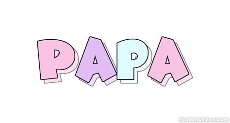 Papa Logo Herramienta De Diseño De Nombres Gratis De Flaming Text
