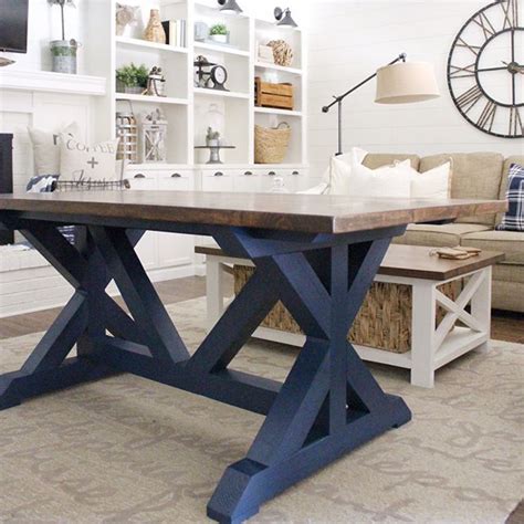 Free delivery and returns on ebay plus items for plus members. Navy blue anyone?! This farmhouse table is going to be ...