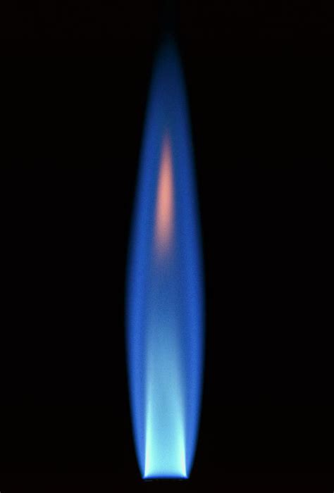 Propane Gas Flame From Bunsen Burner Photograph By David Parkerscience
