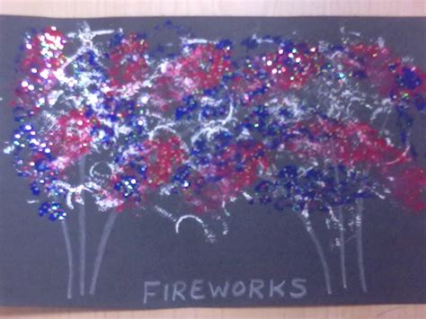 Cute Crafters 4th Of July Craft Exploding Fireworks Picture