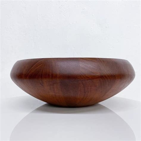 1970s Dansk Staved Teak Wood Denmark Jens Quistgaard Centerpiece Bowl