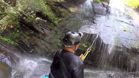 Gopro Waterfall Rappelling With Special Mount Youtube