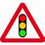 600mm Tri Temporary Sign  Traffic Lights Triangle Road