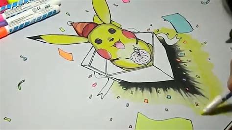 Drawing Happy Birthday Pikachu Pokemon Playmat Youtube