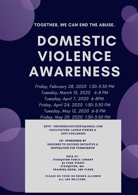 Domestic Violence Support Group Flyers