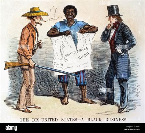 Slavery Cartoon 1856 Nthe Dis United States A Black Business