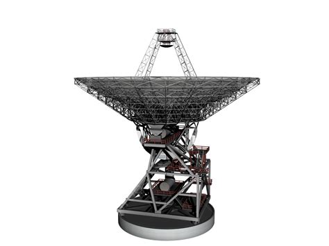 A Rotating Satellite Antenna That Gathers Information From