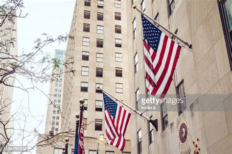 Rockefeller Center Flags Photos And Premium High Res Pictures Getty