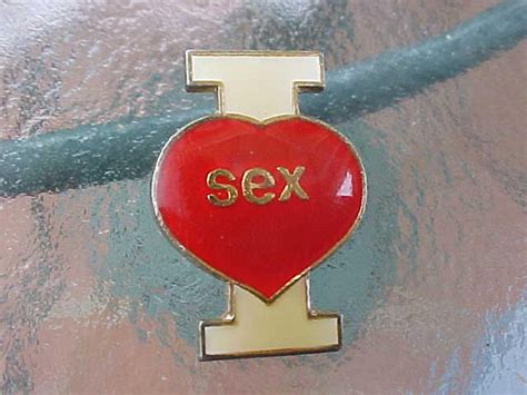 1970s I Heart Love Sex Hat Pin 70s Adult Novelty Humor Etsy