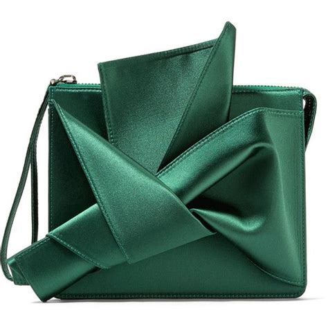 No 21 Knot Satin Clutch 810 Liked On Polyvore Featuring Bags
