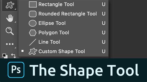 how to use the shape tool in photoshop youtube