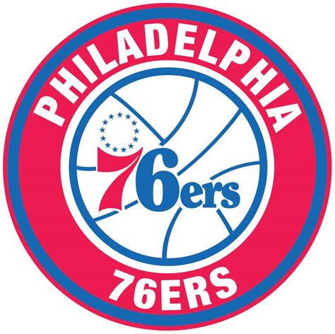 Philadelphia 76ers Circle Logo Vinyl Decal Sticker 5 Sizes Sportz