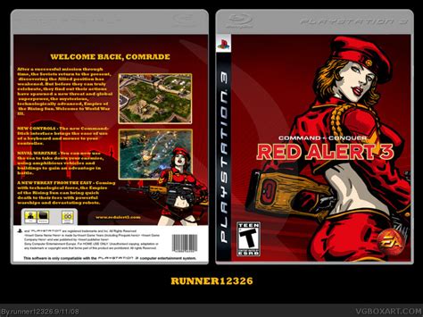 Command And Conquer Red Alert 3 Playstation 3 Box Art Cover By Runner12326