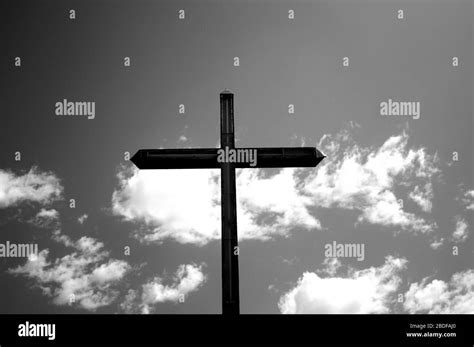 Cross Against The Sky Stock Photo Alamy
