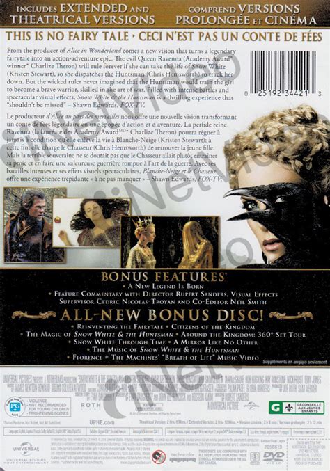 Snow White And The Huntsman Gold Edition Bilingual On Dvd Movie