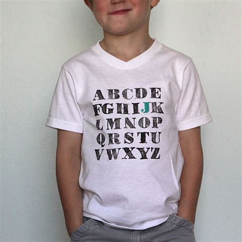 Stamped Alphabet T Shirt First Day Of School Outfit Its Always Autumn