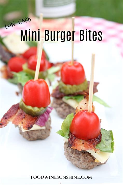 Best Bunless Burger Bites Low Carb Mini Burgers