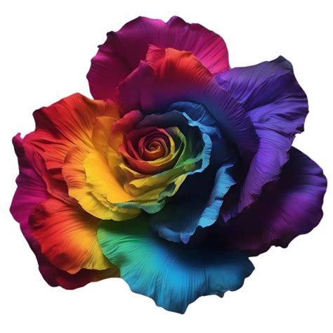 Beautiful Rainbow Rose Clipart Ai Generated 32271577 Png