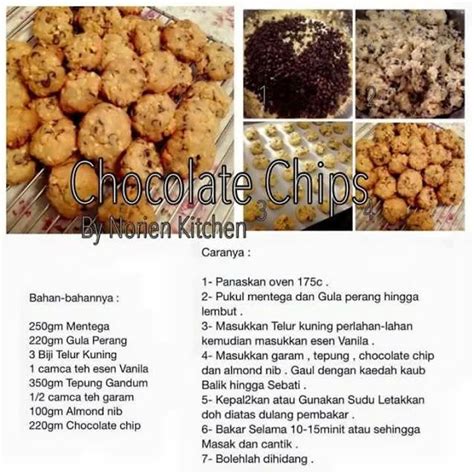 The best chewy chocolate chip cookies. Resepi Biskut Coklat Chip Wajib Disimpan ~ (With images ...