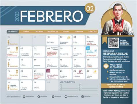 Calendario De Febrero Para Imprimir