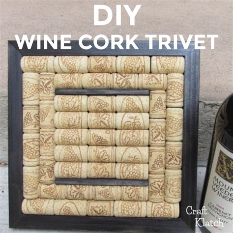 How To Make A Wine Cork Trivet Craft With Video Tutorial Craft Klatch