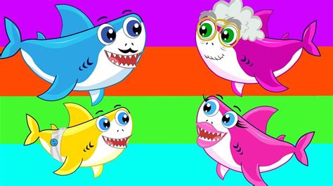 Baby Shark Learn Colors Educational Video For Kids Childrens And