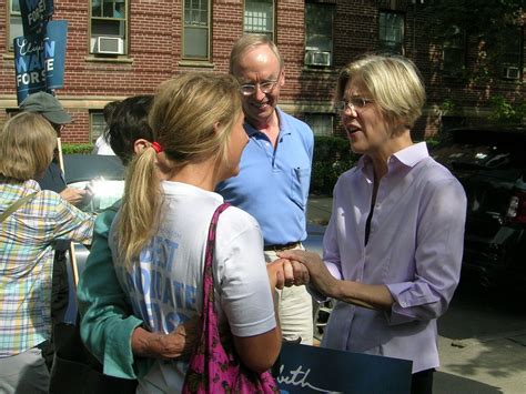 Senate Candidate Elizabeth Warren Home From Dnc Casts Her