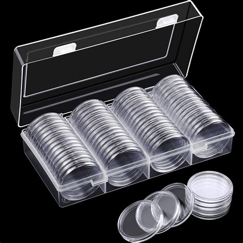 40 Mm Silver Eagles Coin Capsules Coin Case Coin Holder Storage