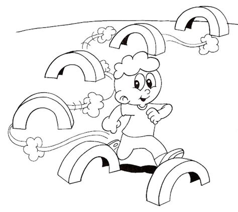 Obstacle Course Free Printable Pages Coloring Pages