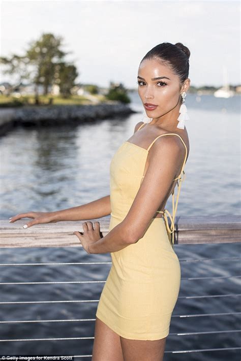 Olivia Culpo Gets Pulses Racing In Tiny Yellow Dress While Visiting Her