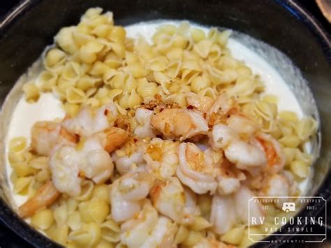 Shrimp Scampi Mac And Cheese Rv Cooking Made Simple