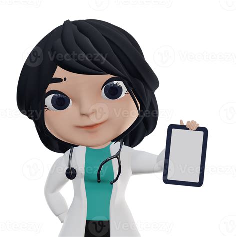 3d Beautiful Female Doctor 15271522 Png