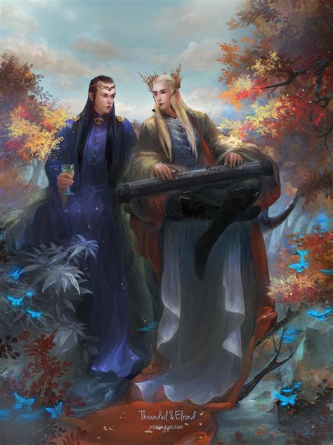 Thranduil And Elrond By Tinyyang On Deviantart