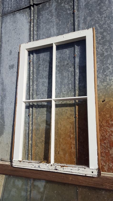 Vintage Authentic Reclaimed Antique Window Pane 4 Pane 31x20 Etsy